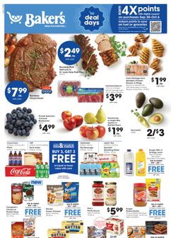 Baker's weekly ad from Wednesday 09/30