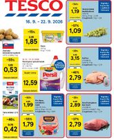 Tesco leták platný od stredy 16.09.