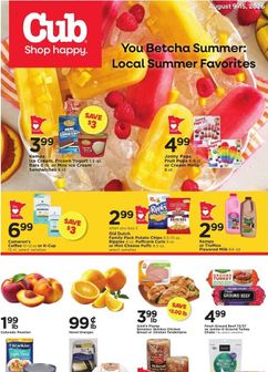 Cub weekly ad from Sunday 08/09