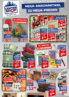 Centershop-Prospekt von Montag 26.10.