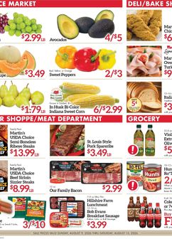 Martin's Super Markets weekly ad from Sunday 08/09