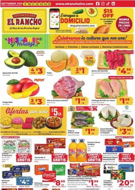 El Rancho weekly ad from Wednesday 09/09