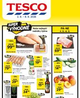 Tesco leták od středy 02.09.
