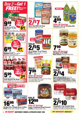 Bi-Mart weekly ad from Tuesday 08/25