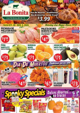 La Bonita weekly ad from Wednesday 10/28