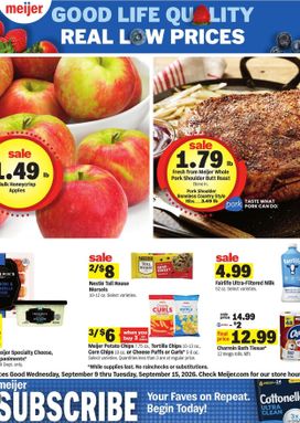 Meijer weekly ad from Wednesday 09/09