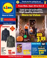 Lidl weekly ad from Wednesday 09/30