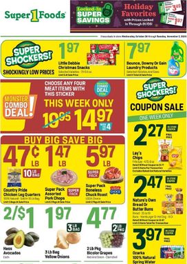 Super 1 Foods weekly ad from Wednesday 10/28