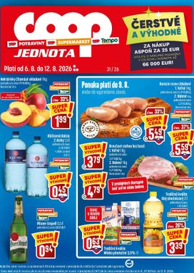 COOP Jednota leták platný od štvrtka 06.08.
