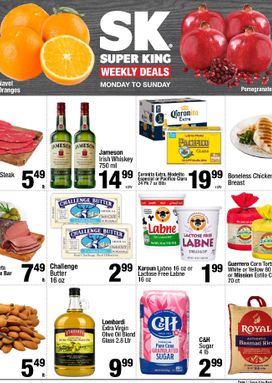 Super King weekly ad from Monday 10/26
