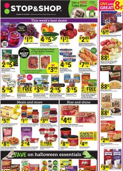 Stop and Shop weekly ad from Friday 10/23