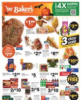Baker's weekly ad from Wednesday 10/28