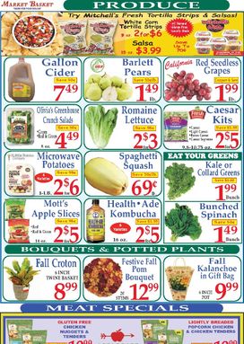 Market Basket weekly ad from Sunday 10/25