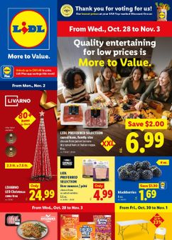 Lidl weekly ad from Wednesday 10/28