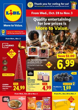 Lidl weekly ad from Wednesday 10/28
