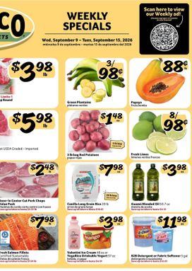 Fresco y Más weekly ad from Wednesday 09/09