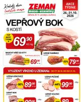 Prodejny Zeman leták od pondělí 26.10.