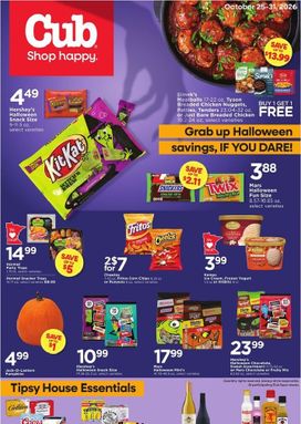 Cub weekly ad from Sunday 10/25
