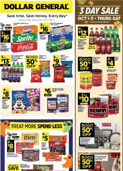 Dollar General weekly ad from Sunday 09/27