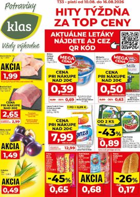 Klas leták platný od pondelka 10.08.