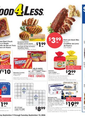 Food 4 Less weekly ad from Wednesday 09/09