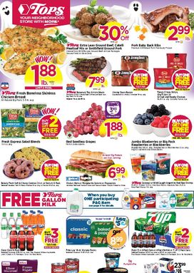 Tops Markets weekly ad from Sunday 10/25