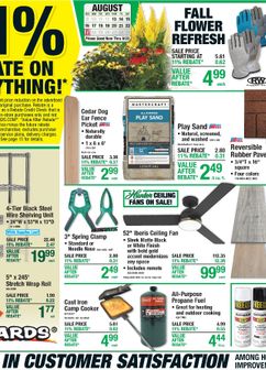 Menards weekly ad from Thursday 08/13
