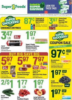 Super 1 Foods weekly ad from Wednesday 08/12