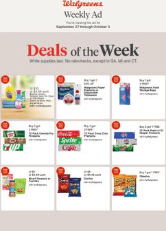 Walgreens weekly ad from Sunday 09/27