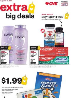 CVS Pharmacy weekly ad from Sunday 08/09