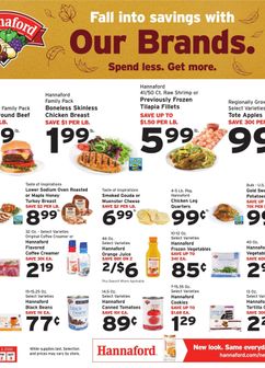 Hannaford weekly ad from Sunday 09/27