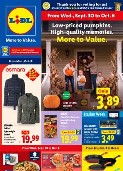 Lidl weekly ad from Wednesday 09/30