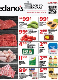 Sedano's weekly ad from Wednesday 08/12