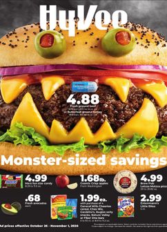 Hy Vee weekly ad from Monday 10/26