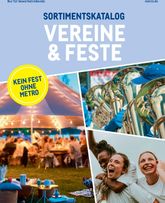 Metro - Sortimentskatalog Vereine & Feste