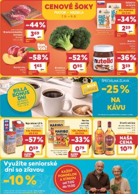 Billa leták platný od stredy 05.08.