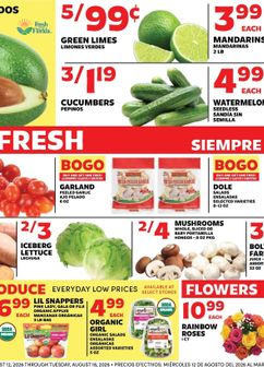 Sedano's weekly ad from Wednesday 08/12