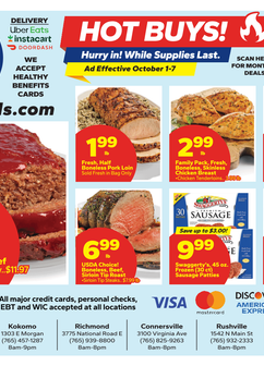 Save a Lot weekly ad from Thursday 10/01
