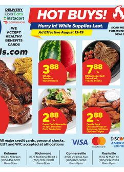 Save a Lot weekly ad from Thursday 08/13