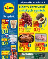 Lidl leták platný od pondelka 14.09.