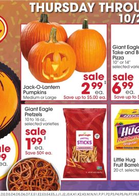 Giant Eagle weekly ad from Thursday 10/29