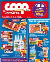 COOP Jednota leták platný od štvrtka 20.08.