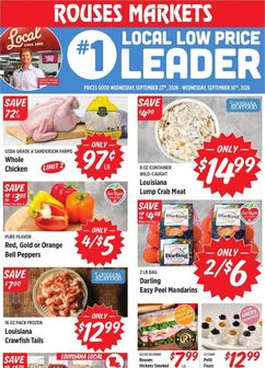 Rouses Markets weekly ad from Wednesday 09/23