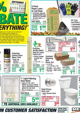 Menards weekly ad from Thursday 09/10