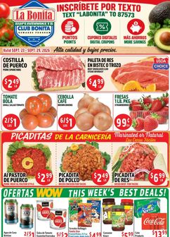 La Bonita weekly ad from Wednesday 09/23