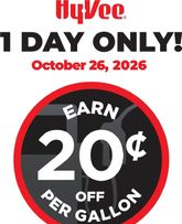 Hy Vee - 1 Day Only!