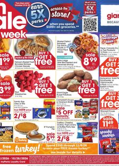 Giant Eagle weekly ad from Thursday 10/22