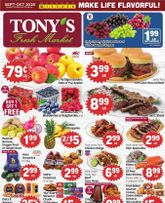 Tony's Fresh Market weekly ad from Wednesday 09/30