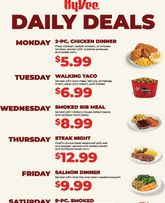 Hy Vee Market Grille Daily Deals