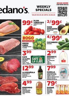 Sedano's weekly ad from Wednesday 09/30